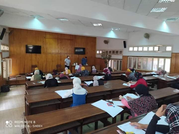 جامعة المنوفية تستقبل ١٢٠ طالب باختبارات القدرات