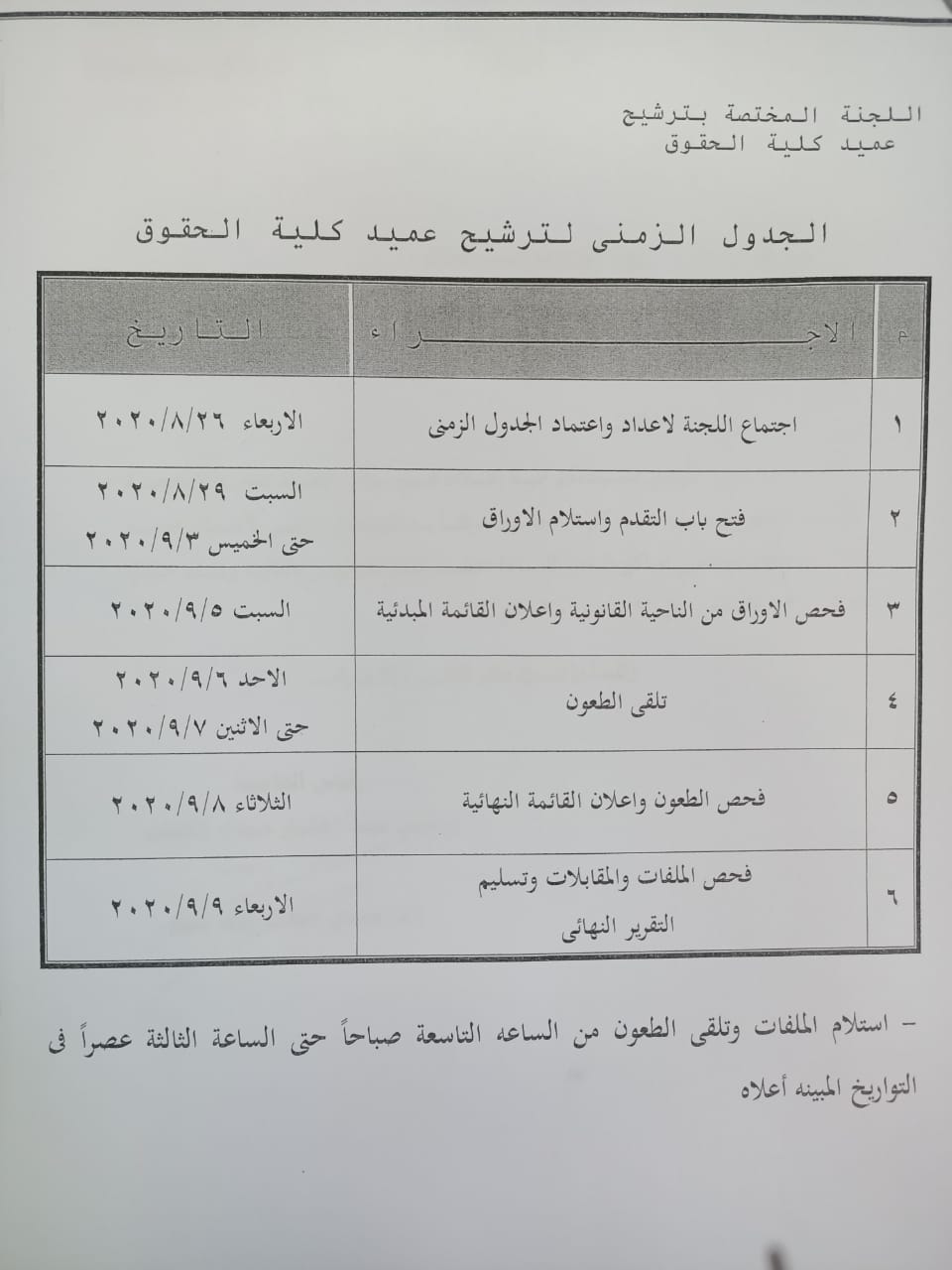 جامعة طنطا تعلن فتح باب الترشيح لمنصب عميد كلية الحقوق السبت