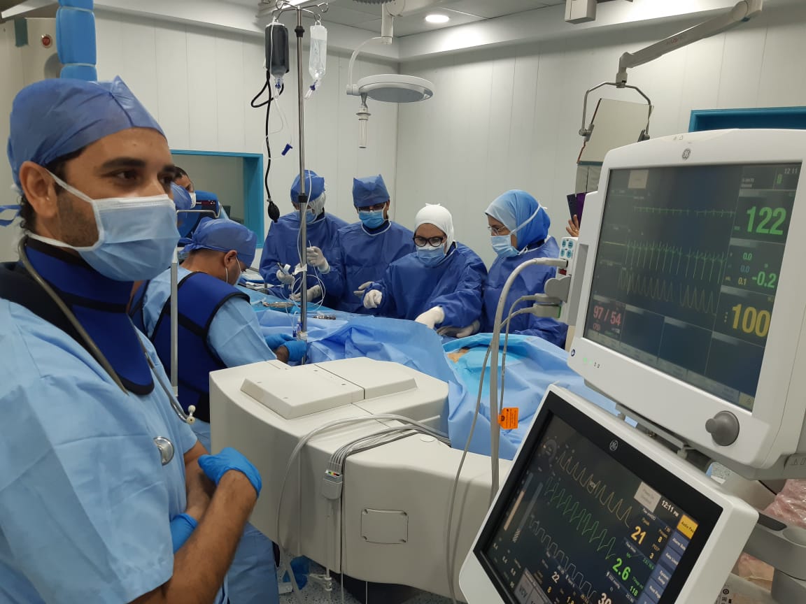 نجاح أول حالة قسطرة قلب أطفال بمستشفيات جامعة الزقازيق