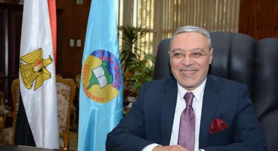 رئيس جامعة طنطا يستقبل الرئيس التنفيذي لوكالة الفضاء المصرية