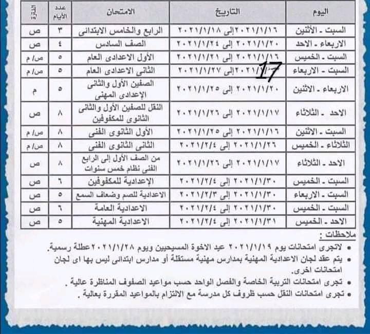 أبرزها القاهرة والإسكندرية.. ننشر جداول امتحانات الفصل الدراسي الأول لطلاب 9 محافظات "صور"