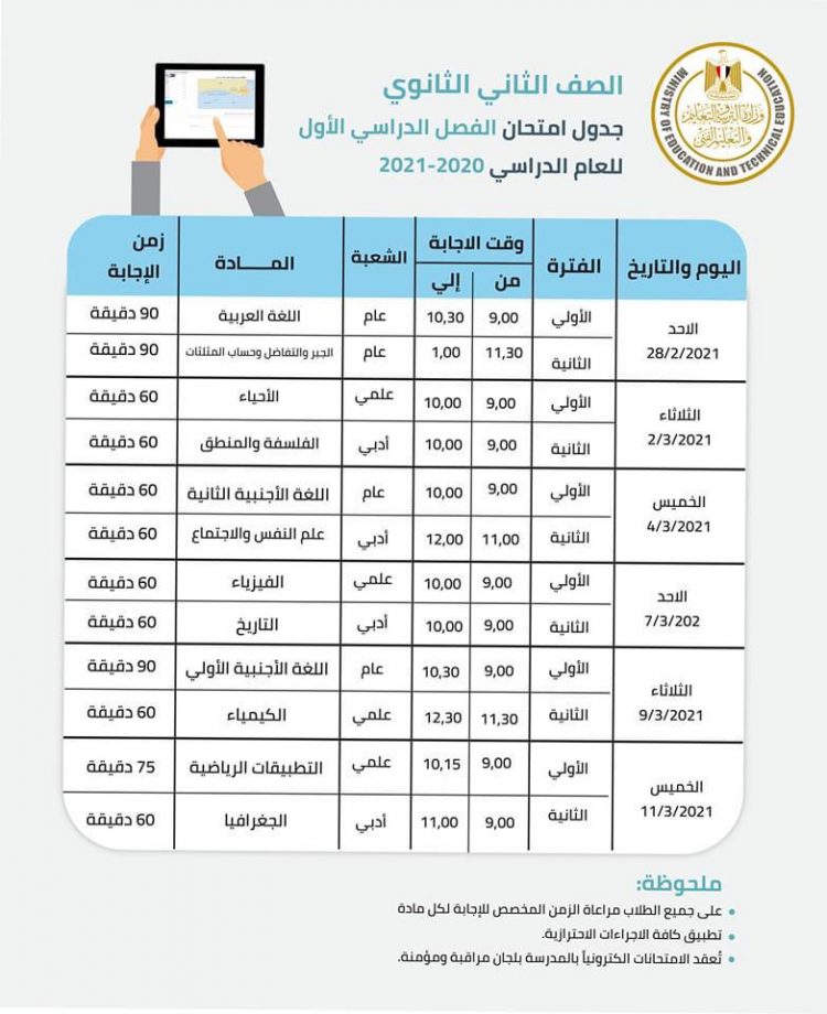 وزير التعليم: هؤلاء الطلاب يؤدون امتحانات الصفين الأول والثاني الثانوي ورقيًا