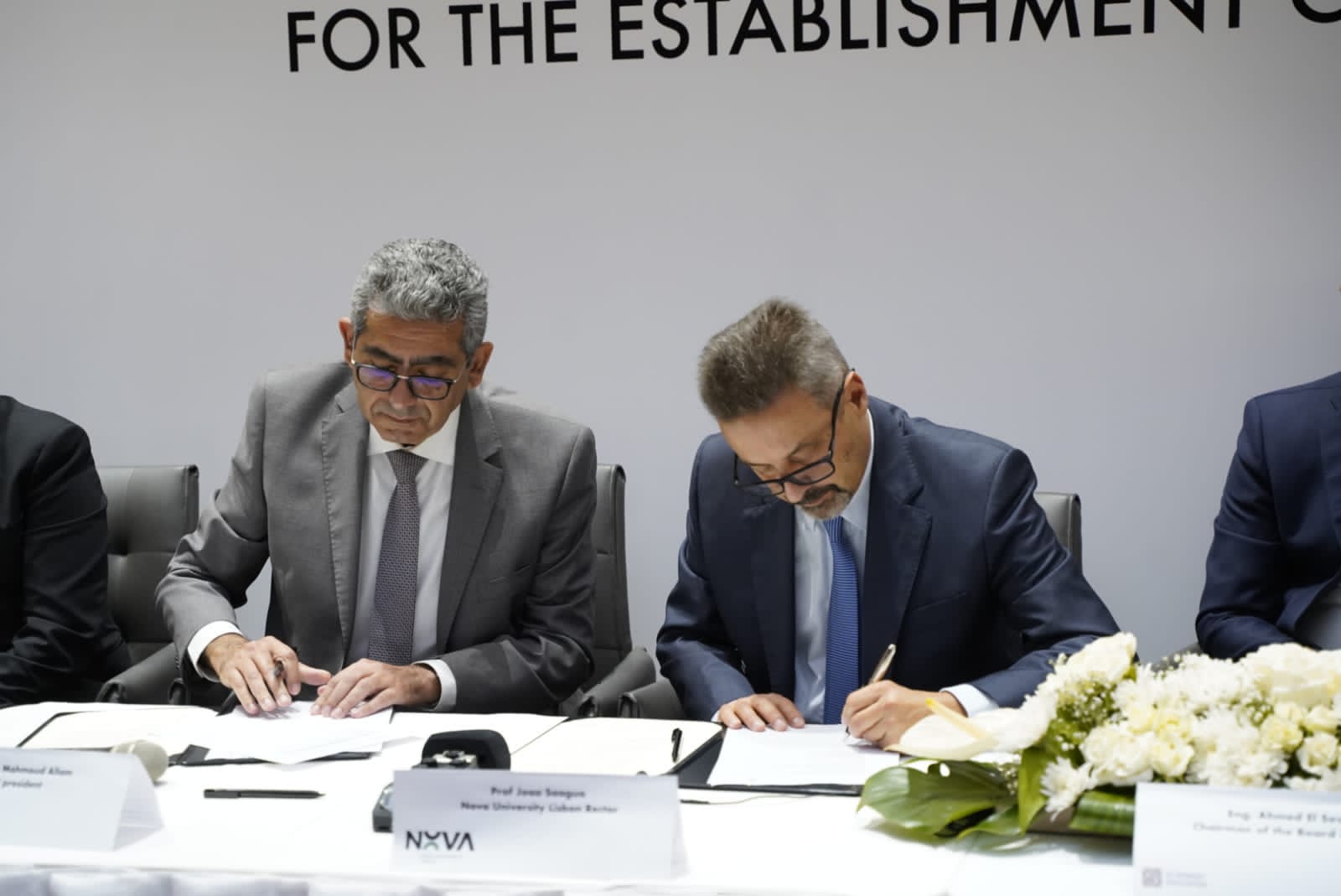 توقيع شراكة بين مؤسسات جامعات المعرفة الدولية ونوفا البرتغالية لافتتاح فرع جديد بالعاصمة الإدارية