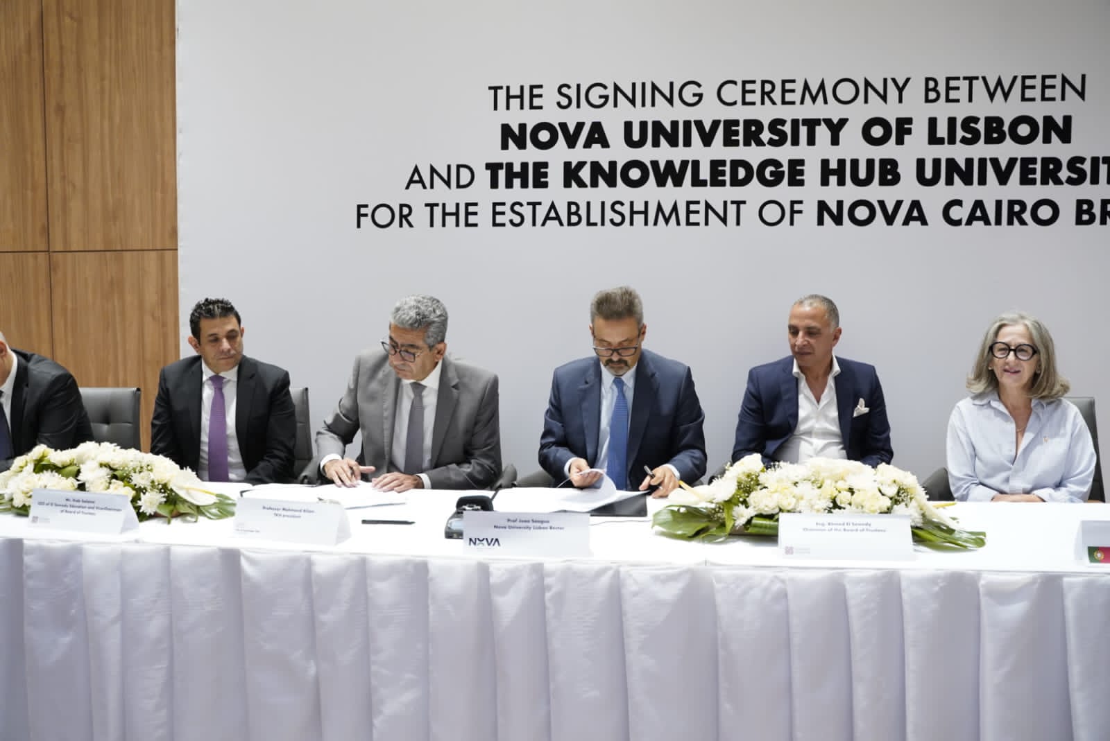 توقيع شراكة بين مؤسسات جامعات المعرفة الدولية ونوفا البرتغالية لافتتاح فرع جديد بالعاصمة الإدارية