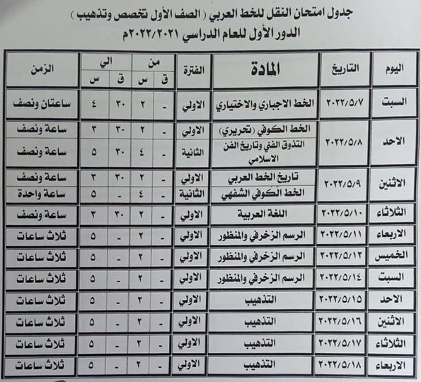 تعليم بني سويف: تعديل مواعيد امتحانات الفصل الدراسي الثاني لبعض الصفوف 