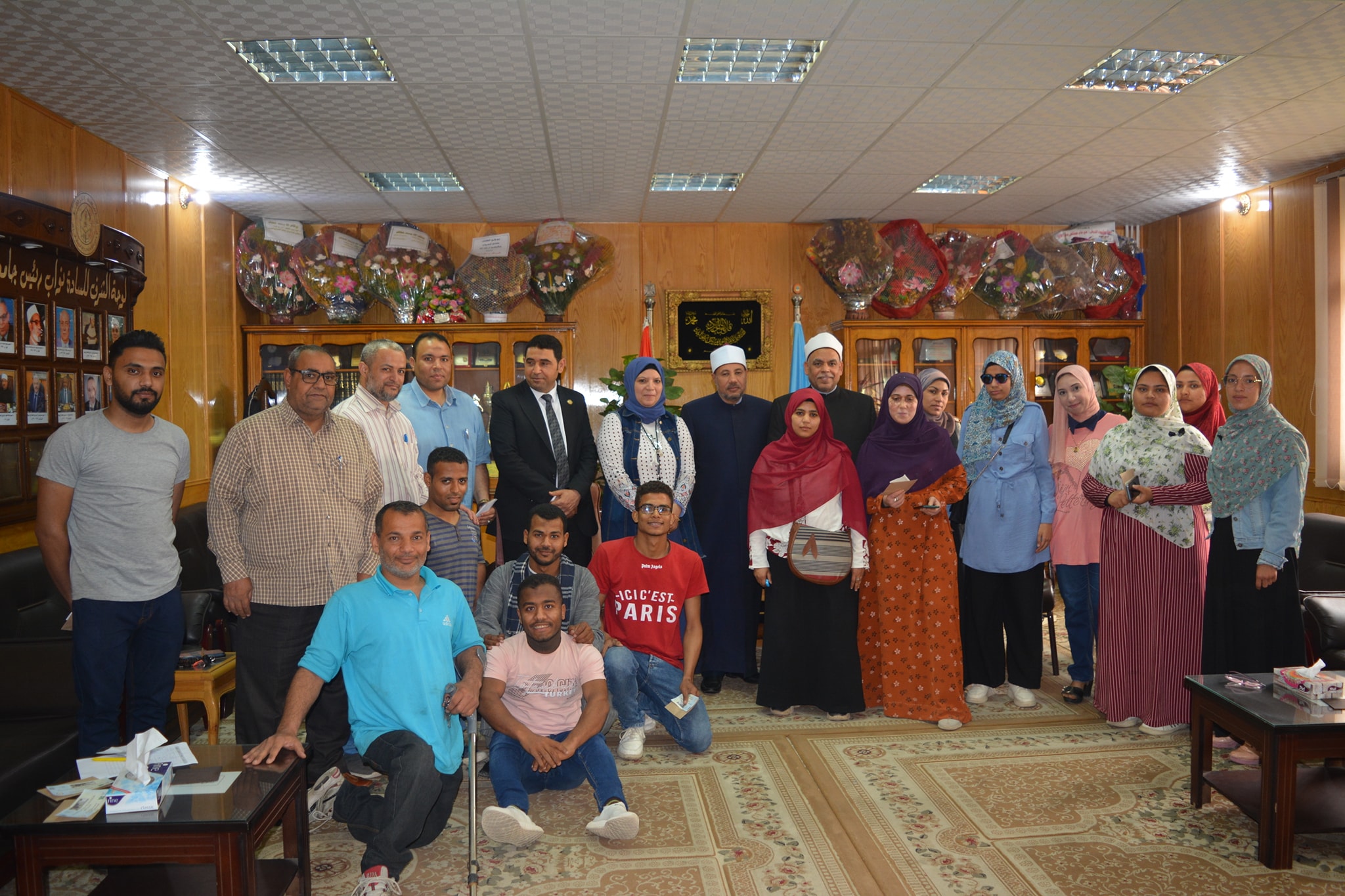 نائب رئيس جامعة الأزهر يكرم أبنائه الطلاب من ذوى الهمم المتميزين فى ختام  الأنشطة الطلابية
