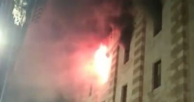 اندلاع حريق هائل بالمبنى الجديد لكلية طب الأسنان بنين بجامعة الأزهر