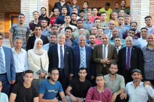 رئيس جامعة الأزهر يلتقي أبناءه الطلاب بمعسكر (تنمية المواطنة) بجمصة