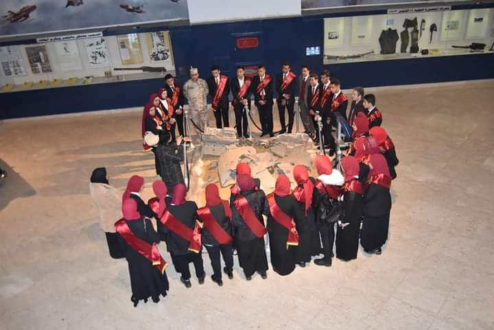 طلاب جامعة المنوفية يزورون متحف القوات الجوية| صور 